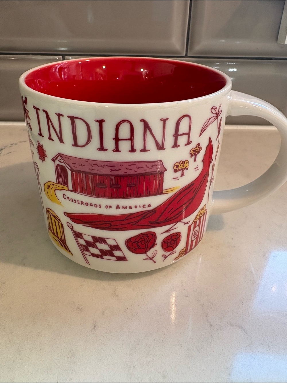 Starbucks Indiana Been There Series Across The Globe 14 oz Coffee Mug New No Box